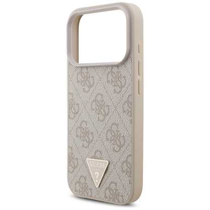 MagSafe-kotelo Apple iPhone 17 Prolle, Guess, 4G Triangle -logo helminauhalla, Pinkki