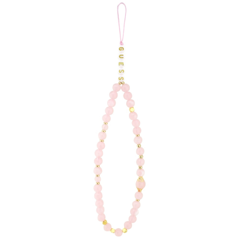 MagSafe-kotelo Apple iPhone 17 Prolle, Guess, 4G Triangle -logo helminauhalla, Pinkki