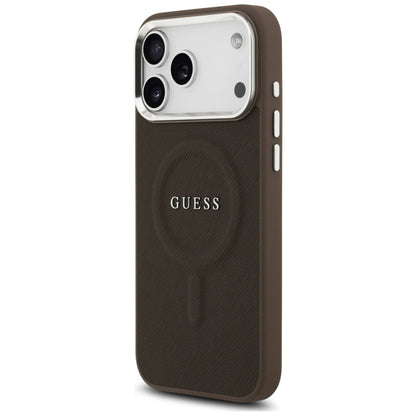 MagSafe-kotelo Apple iPhone 17 Prolle, Guess, Classic Logo, Ruskea