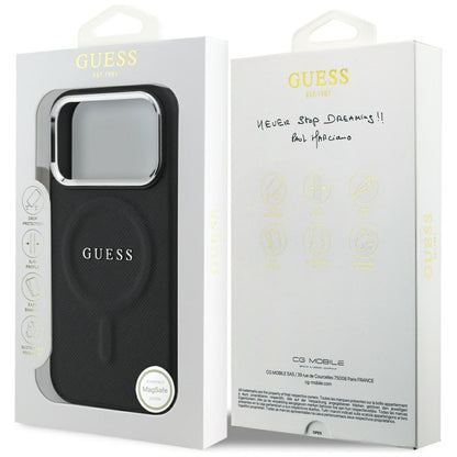 MagSafe-kotelo Apple iPhone 17 Prolle, Guess, Classic Logo, Musta