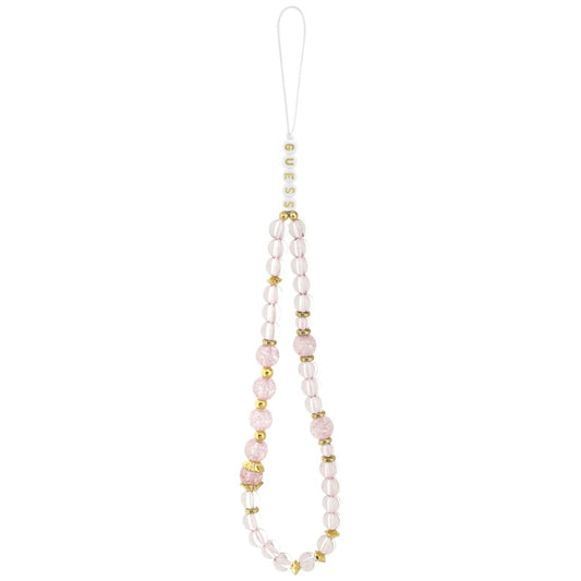 MagSafe-kotelo Apple iPhone 17 Prolle, Guess, IML Flowers with Pearl Strap, Pinkki