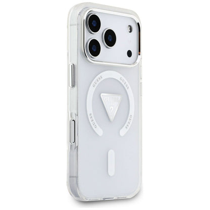MagSafe-kotelo Apple iPhone 17 Prolle, Guess, IML Gradient Triangle Logo, Läpinäkyvä