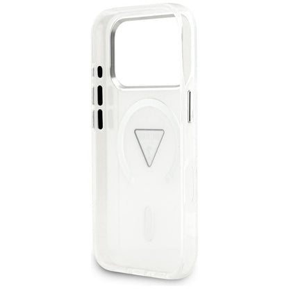 MagSafe-kotelo Apple iPhone 17 Prolle, Guess, IML Gradient Triangle Logo, Läpinäkyvä
