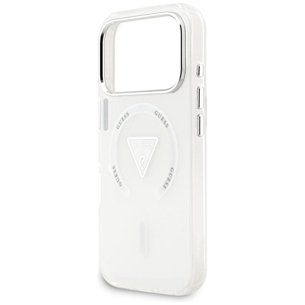 MagSafe-kotelo Apple iPhone 17 Prolle, Guess, IML Gradient Triangle Logo, Läpinäkyvä
