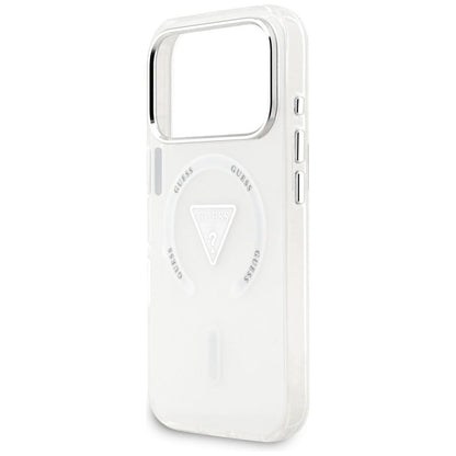 MagSafe-kotelo Apple iPhone 17 Prolle, Guess, IML Gradient Triangle Logo, Läpinäkyvä
