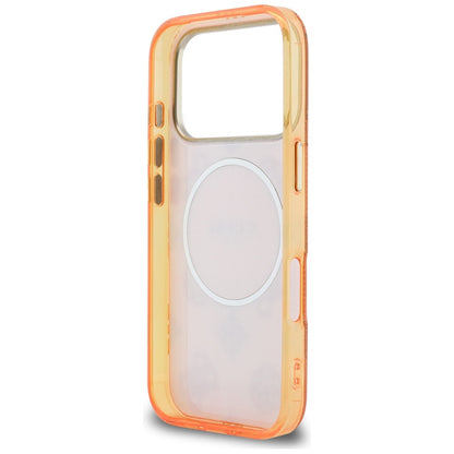 MagSafe-kotelo Apple iPhone 17 Prolle, Guess, IML Peony Dot, Oranssi