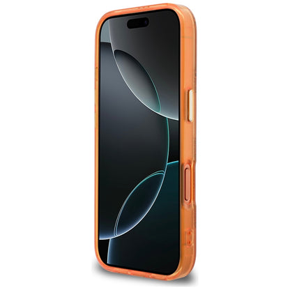 MagSafe-kotelo Apple iPhone 17 Prolle, Guess, IML Peony Dot, Oranssi