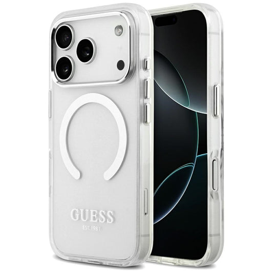 MagSafe-kotelo Apple iPhone 17 Prolle, Guess, Metal Outline, Hopea