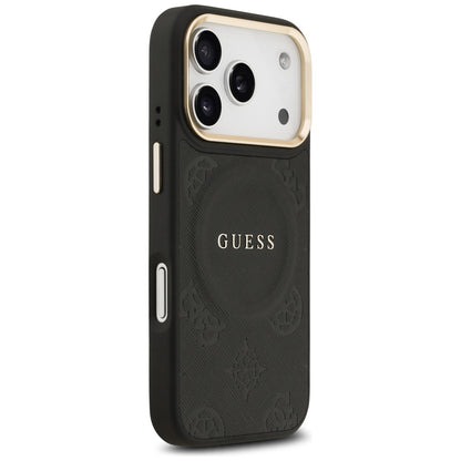 MagSafe-kotelo Apple iPhone 17 Prolle, Guess, Peony Hot Stamp, Musta
