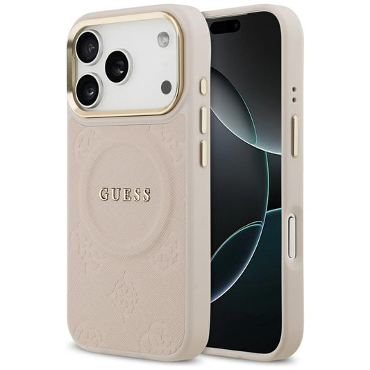 MagSafe-kotelo Apple iPhone 17 Prolle, Guess, Peony Hot Stamp, Pinkki