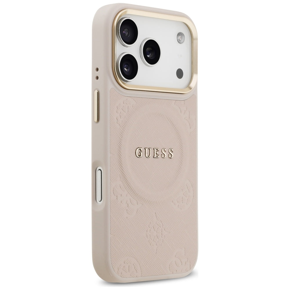 MagSafe-kotelo Apple iPhone 17 Prolle, Guess, Peony Hot Stamp, Pinkki