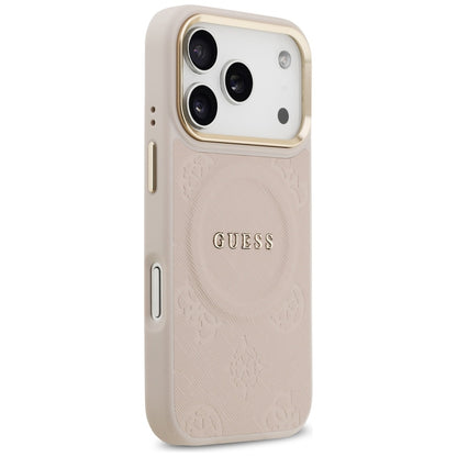 MagSafe-kotelo Apple iPhone 17 Prolle, Guess, Peony Hot Stamp, Pinkki