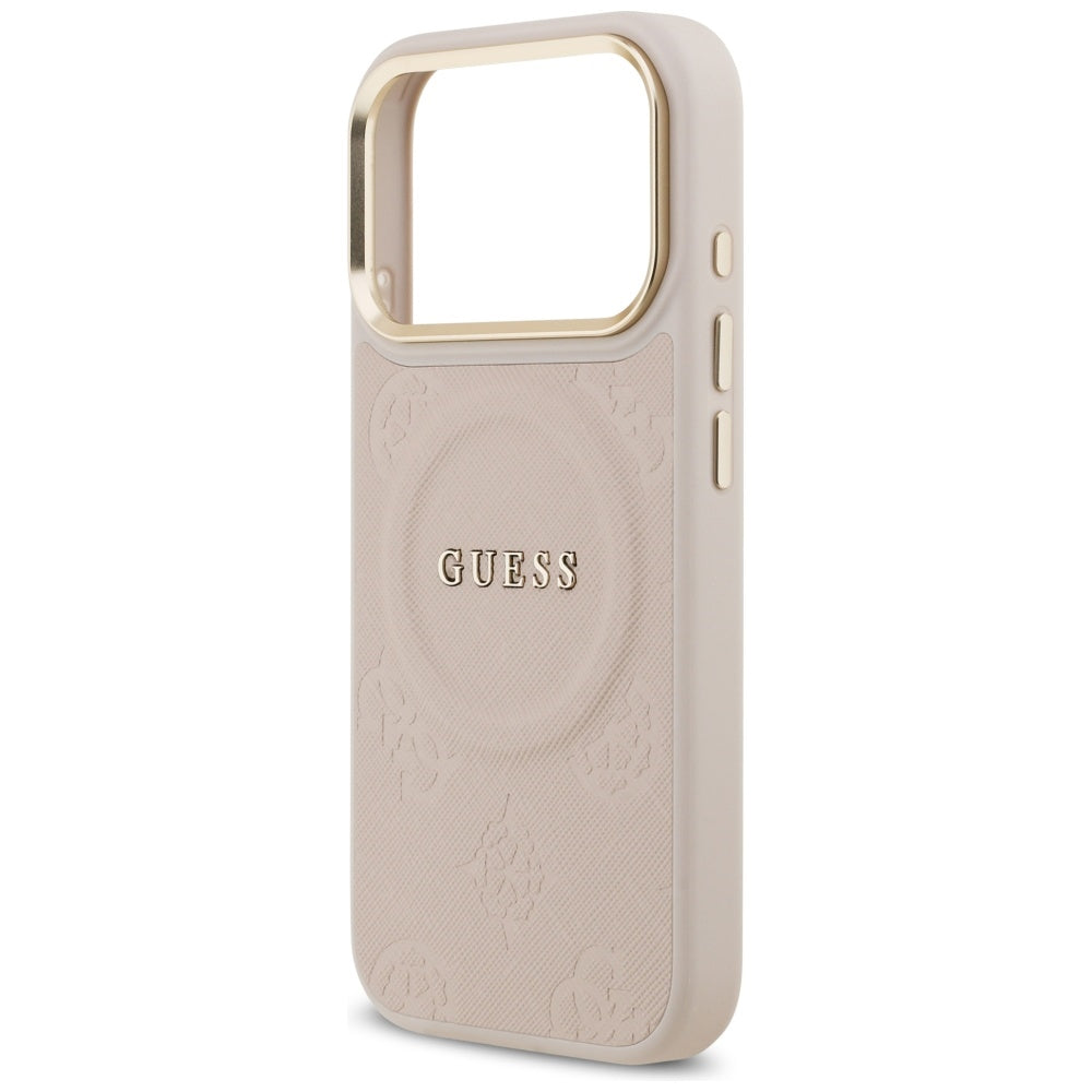 MagSafe-kotelo Apple iPhone 17 Prolle, Guess, Peony Hot Stamp, Pinkki