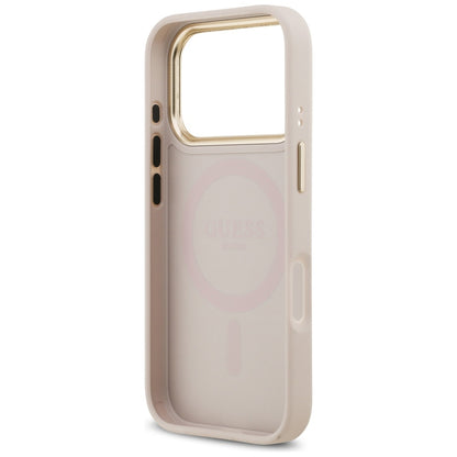 MagSafe-kotelo Apple iPhone 17 Prolle, Guess, Peony Hot Stamp, Pinkki