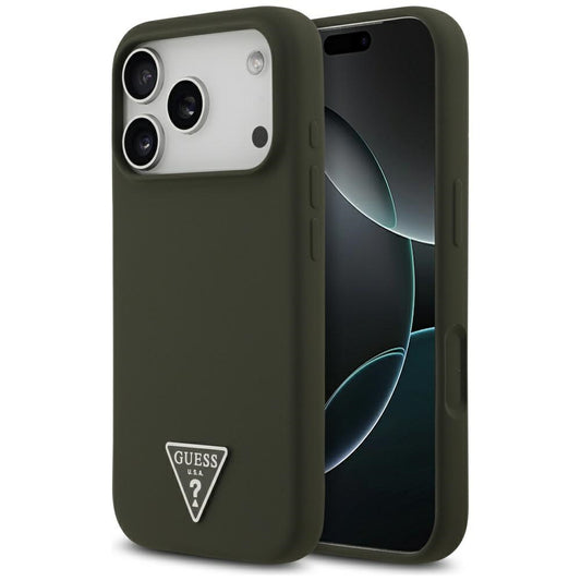 MagSafe-kotelo Apple iPhone 17 Prolle, Guess, Triangle Logo, Khaki