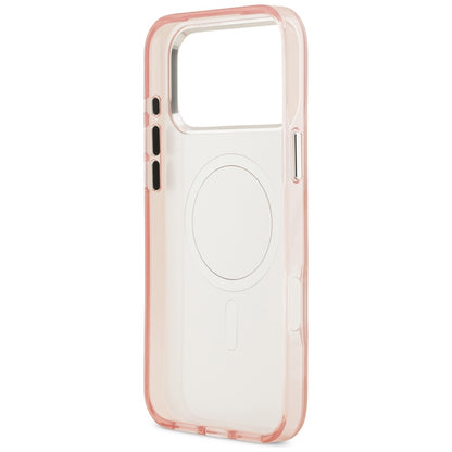 MagSafe-kotelo Apple iPhone 17 Prolle, Karl Lagerfeld, IML Aquarelle Logo Choupette, Pinkki