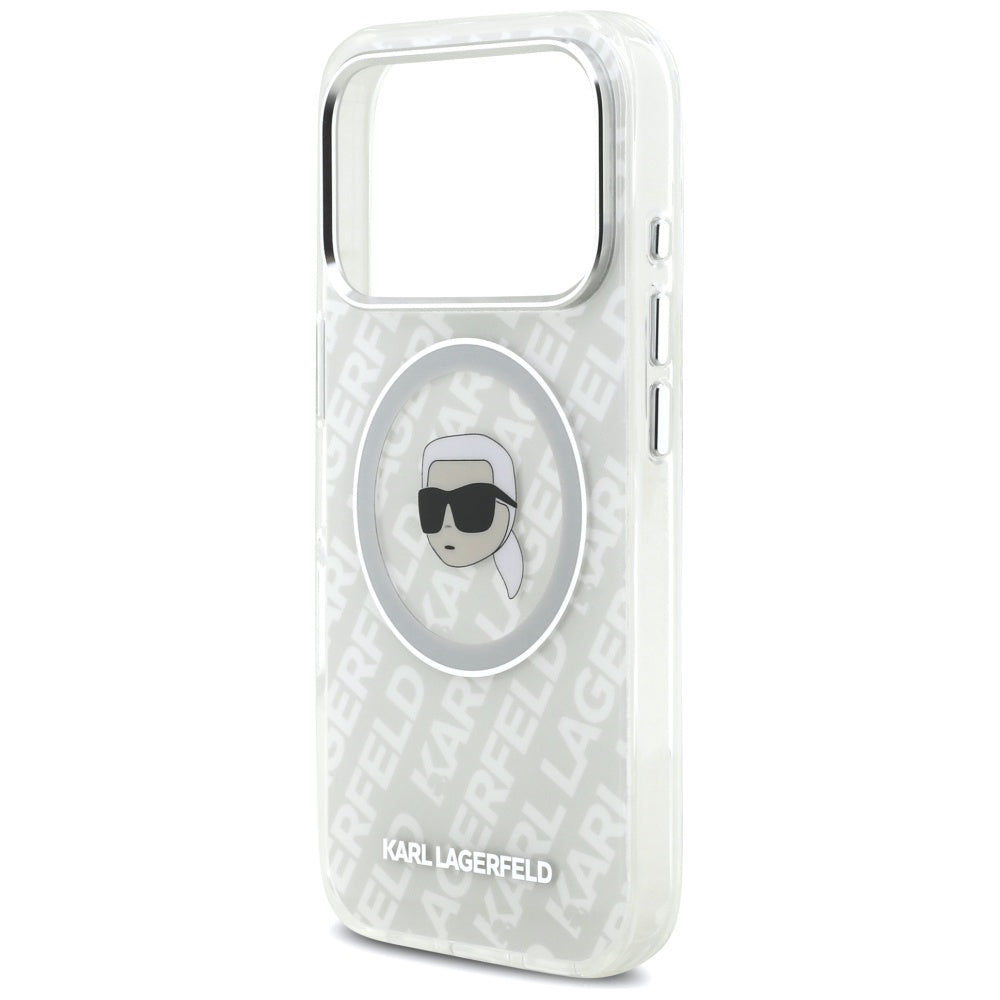MagSafe-kotelo Apple iPhone 17 Prolle, Karl Lagerfeld, IML Karl`s Head, Harmaa