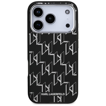 MagSafe-kotelo Apple iPhone 17 Prolle, Karl Lagerfeld, IML KL Monogram, Musta