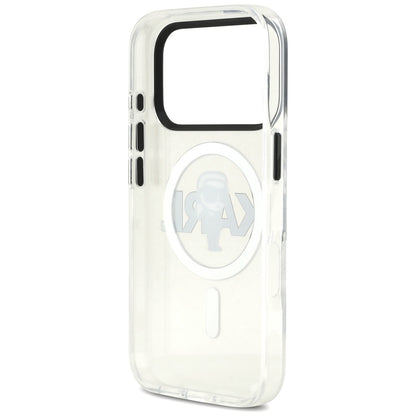MagSafe-kotelo Apple iPhone 17 Prolle, Karl Lagerfeld, IML Sketch Logo Karl, Läpinäkyvä
