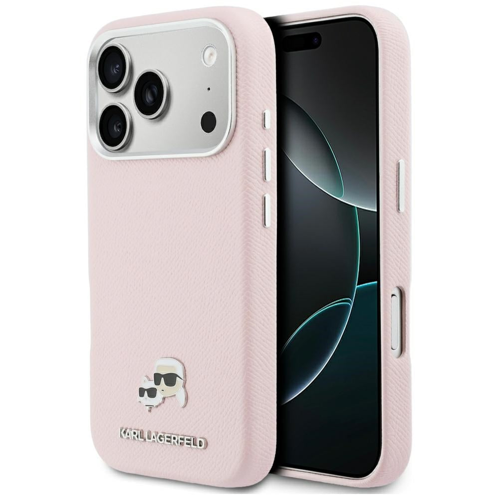 MagSafe-kotelo Apple iPhone 17 Prolle, Karl Lagerfeld, Karl & Choupette Head's Pin, Pinkki