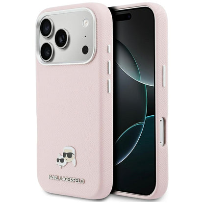 MagSafe-kotelo Apple iPhone 17 Prolle, Karl Lagerfeld, Karl & Choupette Head's Pin, Pinkki