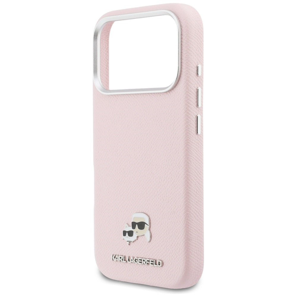 MagSafe-kotelo Apple iPhone 17 Prolle, Karl Lagerfeld, Karl & Choupette Head's Pin, Pinkki