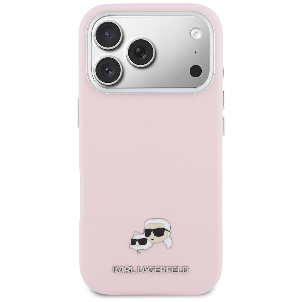 MagSafe-kotelo Apple iPhone 17 Prolle, Karl Lagerfeld, Karl & Choupette Head's Pin, Pinkki
