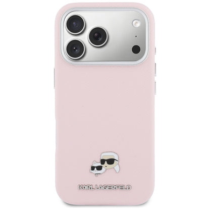 MagSafe-kotelo Apple iPhone 17 Prolle, Karl Lagerfeld, Karl & Choupette Head's Pin, Pinkki
