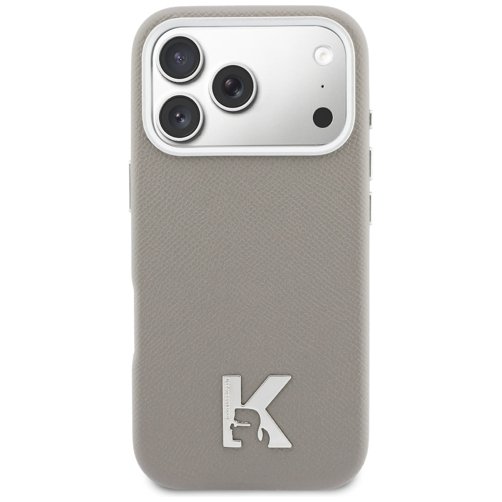 MagSafe-kotelo Apple iPhone 17 Prolle, Karl Lagerfeld, Karl Head Logo, Harmaa