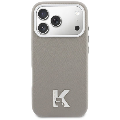 MagSafe-kotelo Apple iPhone 17 Prolle, Karl Lagerfeld, Karl Head Logo, Harmaa