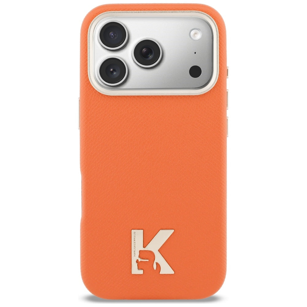MagSafe-kotelo Apple iPhone 17 Prolle, Karl Lagerfeld, Karl Head Logo, Oranssi