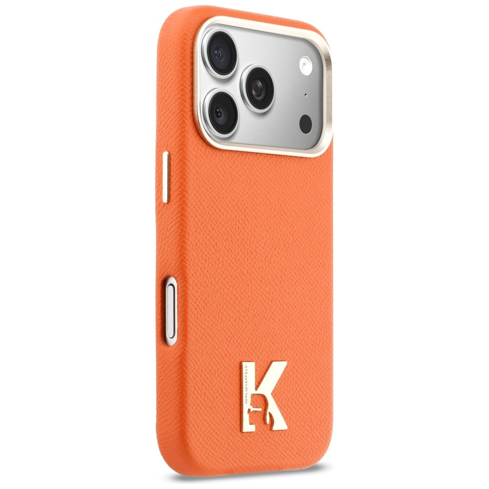 MagSafe-kotelo Apple iPhone 17 Prolle, Karl Lagerfeld, Karl Head Logo, Oranssi