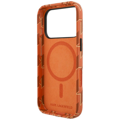 MagSafe-kotelo Apple iPhone 17 Prolle, Karl Lagerfeld, KL Monogram -logo, Oranssi