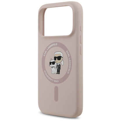 MagSafe-kotelo Apple iPhone 17 Prolle, Karl Lagerfeld, Ring Karl & Choupette, Pinkki
