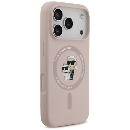 MagSafe-kotelo Apple iPhone 17 Prolle, Karl Lagerfeld, Ring Karl & Choupette, Pinkki