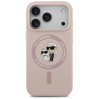 MagSafe-kotelo Apple iPhone 17 Prolle, Karl Lagerfeld, Ring Karl & Choupette, Pinkki