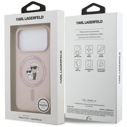 MagSafe-kotelo Apple iPhone 17 Prolle, Karl Lagerfeld, Ring Karl & Choupette, Pinkki
