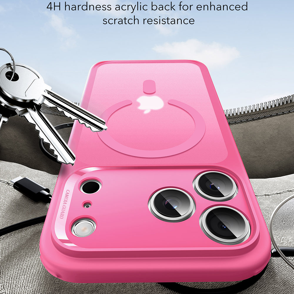 MagSafe-kotelo Apple iPhone 17 Pro Max:lle, ESR, Classic Hybrid, Satinoitu Vaaleanpunainen