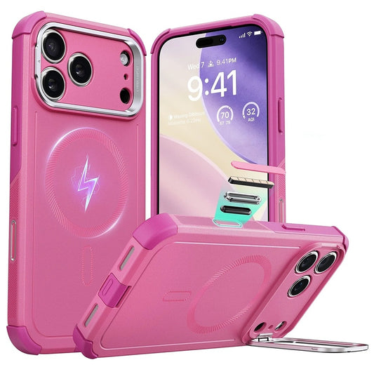 MagSafe-kotelo Apple iPhone 17 Pro Maxille, ESR, Cyber Armor Kickstand, Pinkki