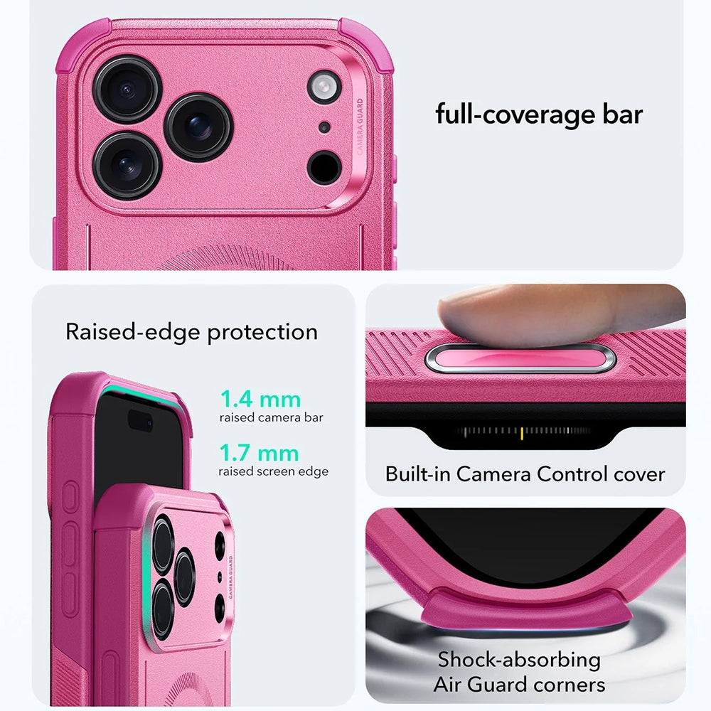 MagSafe-kotelo Apple iPhone 17 Pro Maxille, ESR, Cyber, Pinkki