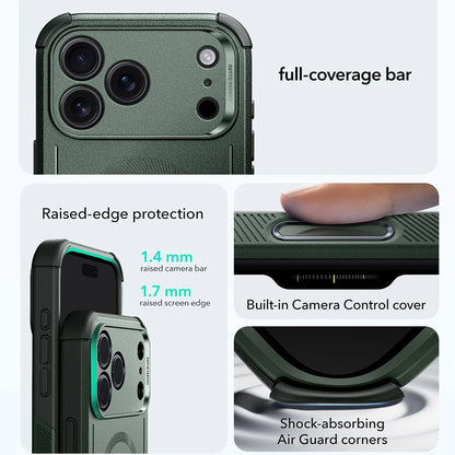 MagSafe-kotelo Apple iPhone 17 Pro Maxille, ESR, Cyber, Vihreä