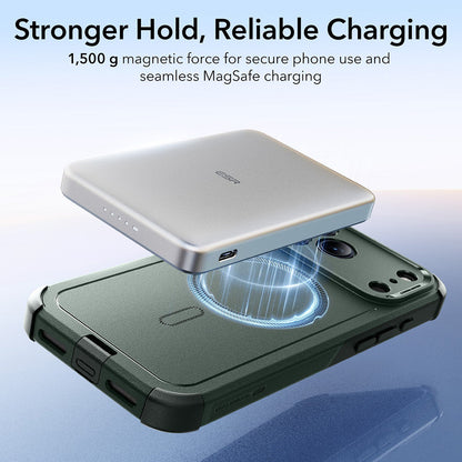 MagSafe-kotelo Apple iPhone 17 Pro Maxille, ESR, Cyber, Vihreä