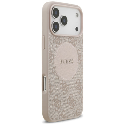 MagSafe-kotelo Apple iPhone 17 Pro Maxille, Guess, 4G Circle Classic Logo, Pinkki
