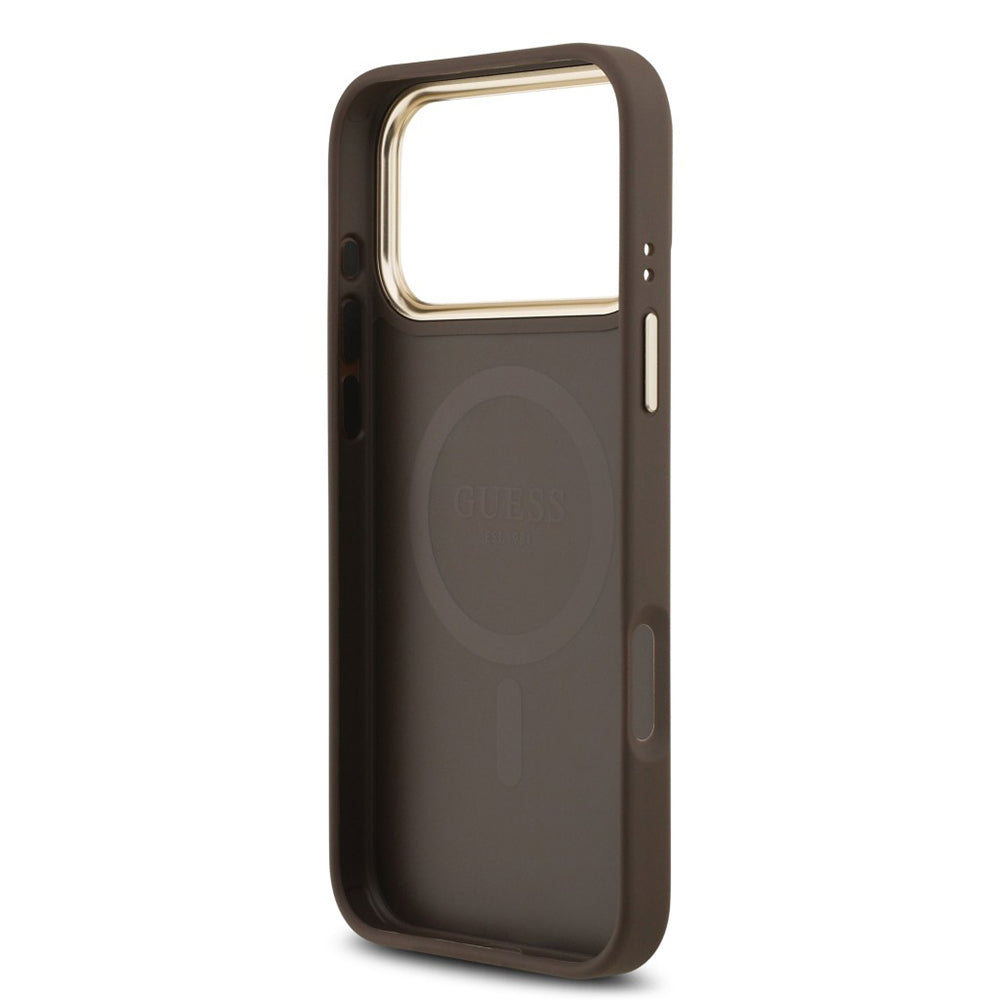 MagSafe-kotelo Apple iPhone 17 Pro Maxille, Guess, 4G Classic, Ruskea