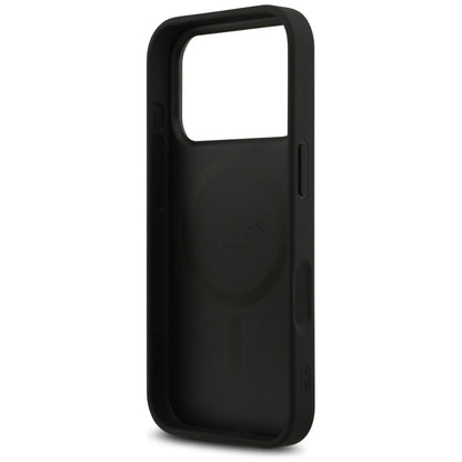 MagSafe-kotelo Apple iPhone 17 Pro Maxille, Guess, 4G Printed Stripes, Musta