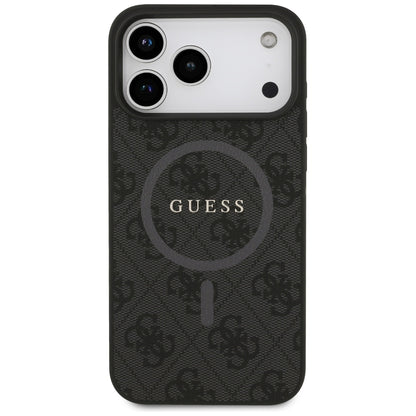 MagSafe-kotelo Apple iPhone 17 Pro Maxille, Guess, 4G Ring Classic Logo, Musta