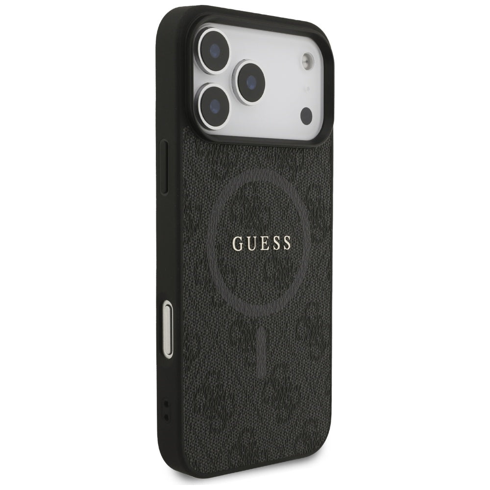 MagSafe-kotelo Apple iPhone 17 Pro Maxille, Guess, 4G Ring Classic Logo, Musta