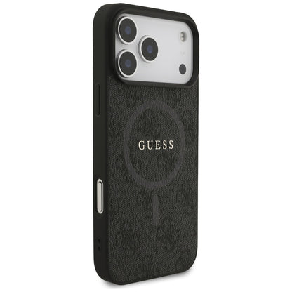 MagSafe-kotelo Apple iPhone 17 Pro Maxille, Guess, 4G Ring Classic Logo, Musta