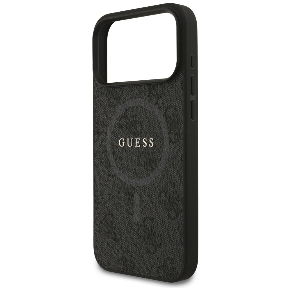 MagSafe-kotelo Apple iPhone 17 Pro Maxille, Guess, 4G Ring Classic Logo, Musta