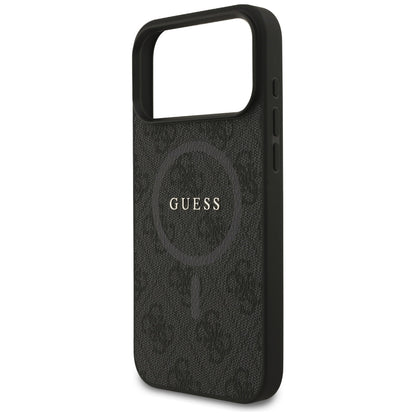 MagSafe-kotelo Apple iPhone 17 Pro Maxille, Guess, 4G Ring Classic Logo, Musta